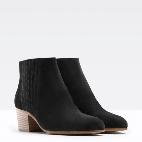 Vince Shoes - Vince Haider Suede Ankle Boots - Black 7.5